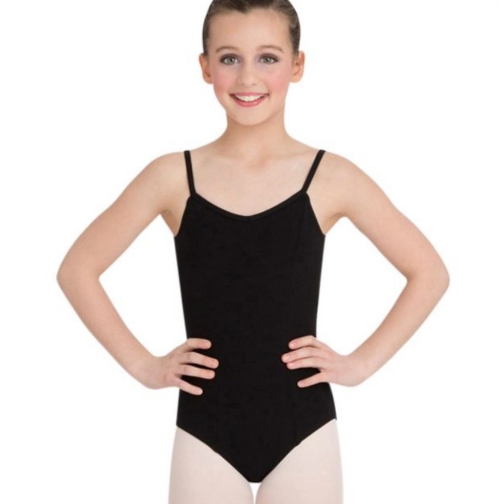 Girls Black Capezio Camisole Leotard